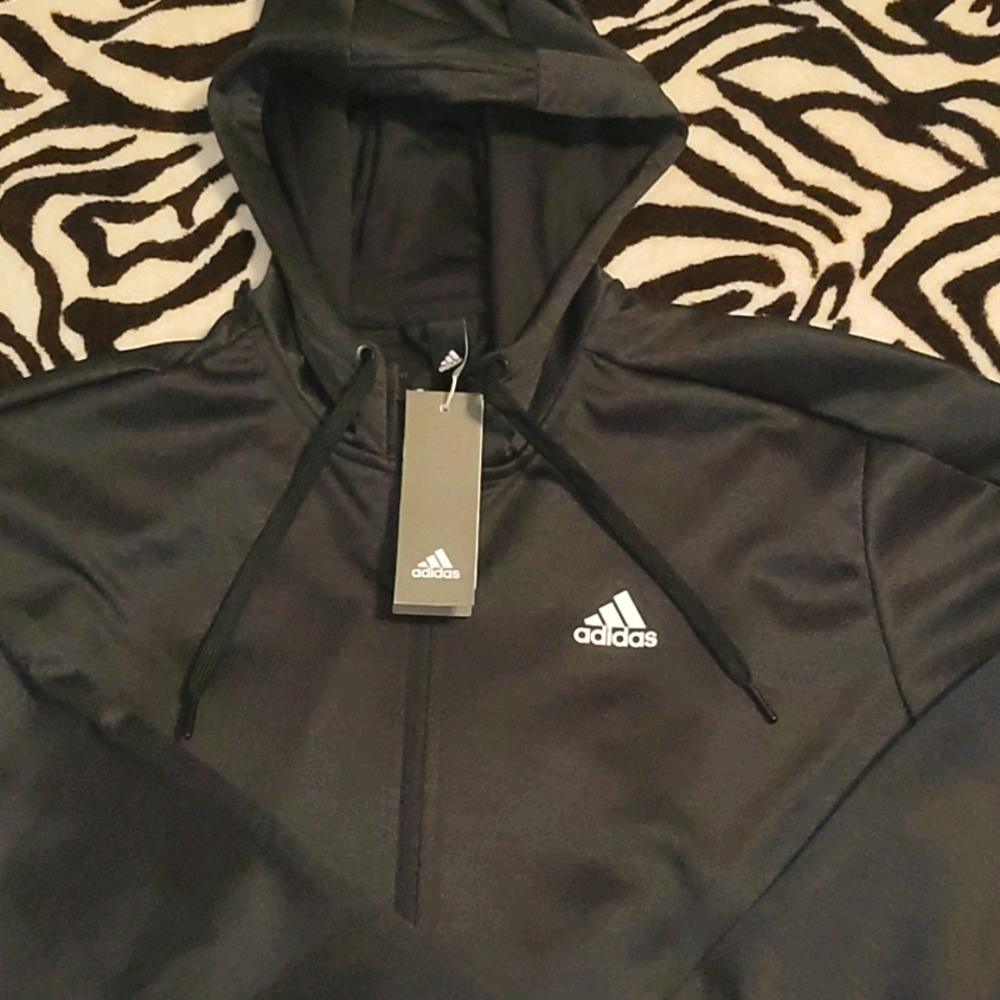 💥Brand 🆕 NWT ADIDAS HOODED TRACK JACKET 🆕💥